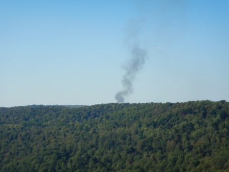 Fire in the distance