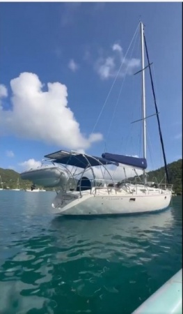 Sun Magic Arch Dinghy Davit Example
