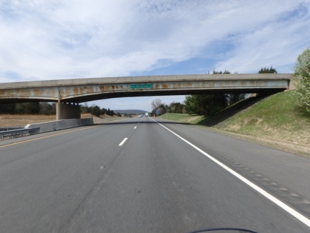 The "ride start" point heading West on I66 out of DC.