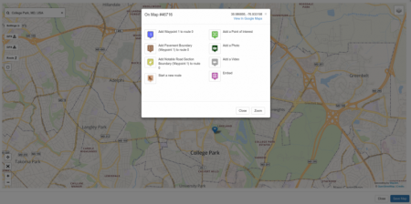 Map Click Popup