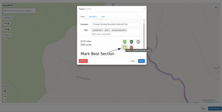Mark the Best Sections of a Track