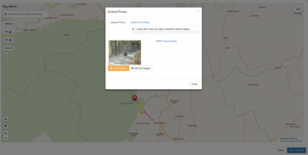 Upload Photo To Track