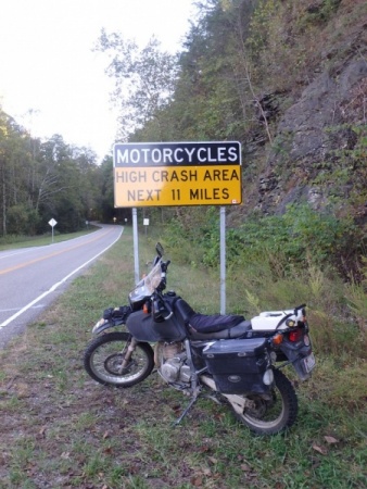 High Crash Area Next 11 Miles