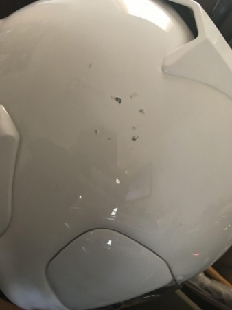 Arai Signet X impact damage