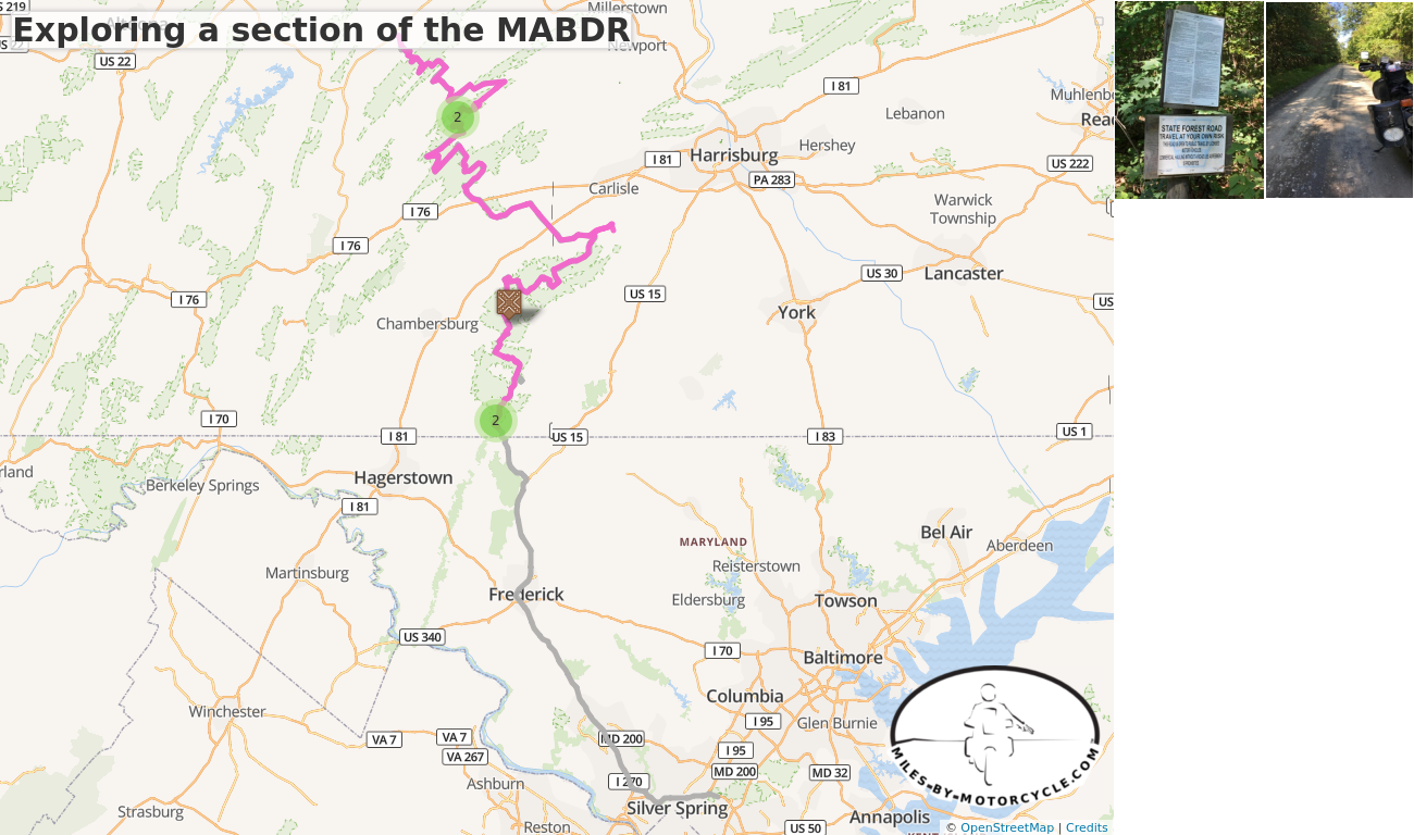 Exploring a section of the MABDR