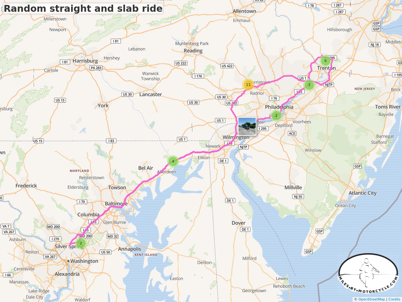 Random straight and slab ride