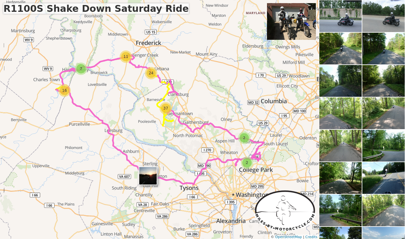 R1100S Shake Down Saturday Ride