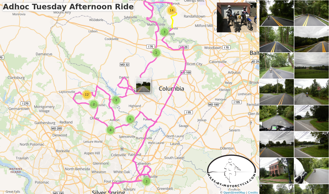Adhoc Tuesday Afternoon Ride