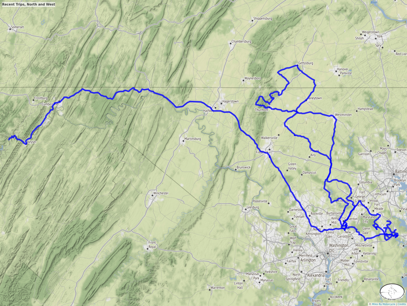 Recent Trips, North and West