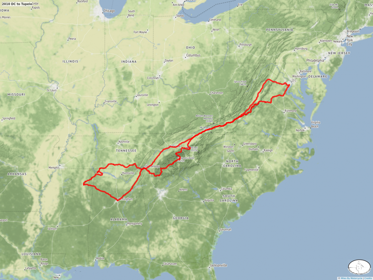2010 DC to Tupelo