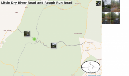 Little Dry River Road and Rough Run Road 