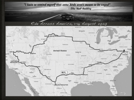 Ride Across America, 1-16 August 2020
