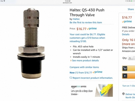 Emergency valve stem - outside->in install!