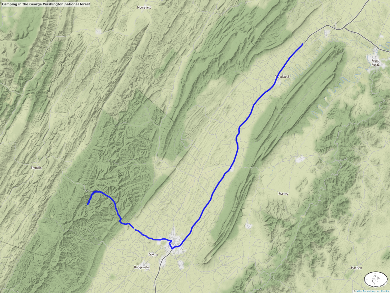 Camping in the George Washington national forest