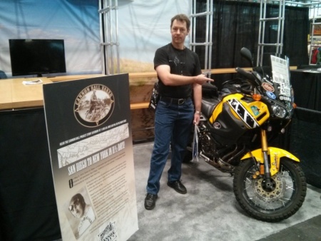 Don Emde's Cannonball Baker Centennial Ride Display