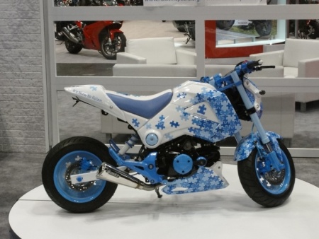 The Autism Speaks Custom Honda Grom