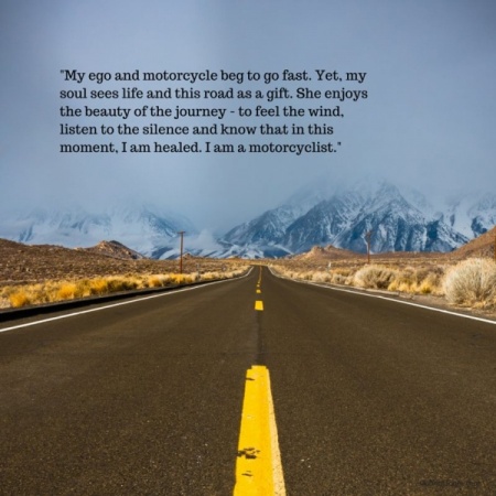 I am a motorcyclist.