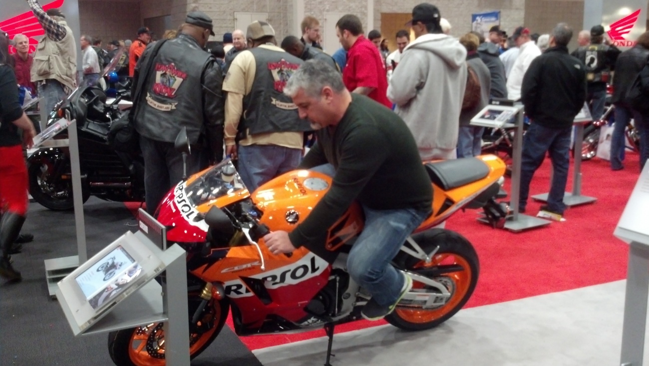 Rob on the Repsol Honda