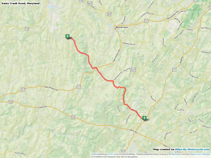 Sams Creek Road, Maryland