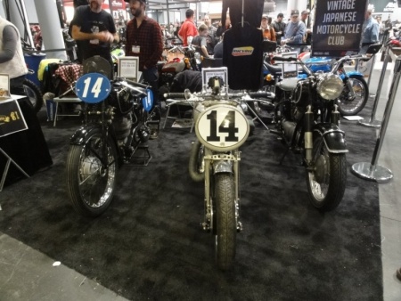 The Vintage Japanese Motorcycle Club was there.