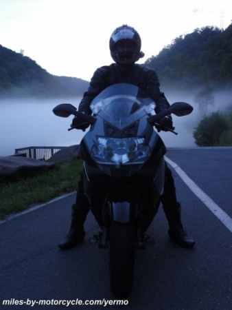 Duncan in the Mist at Dusk