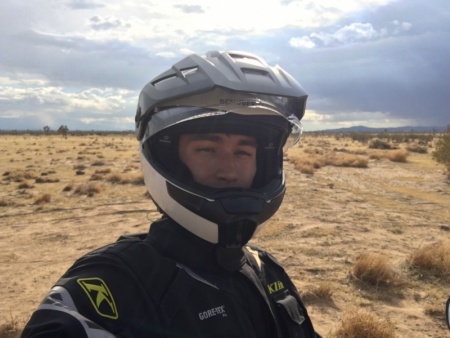 Playing around in the desert after work
