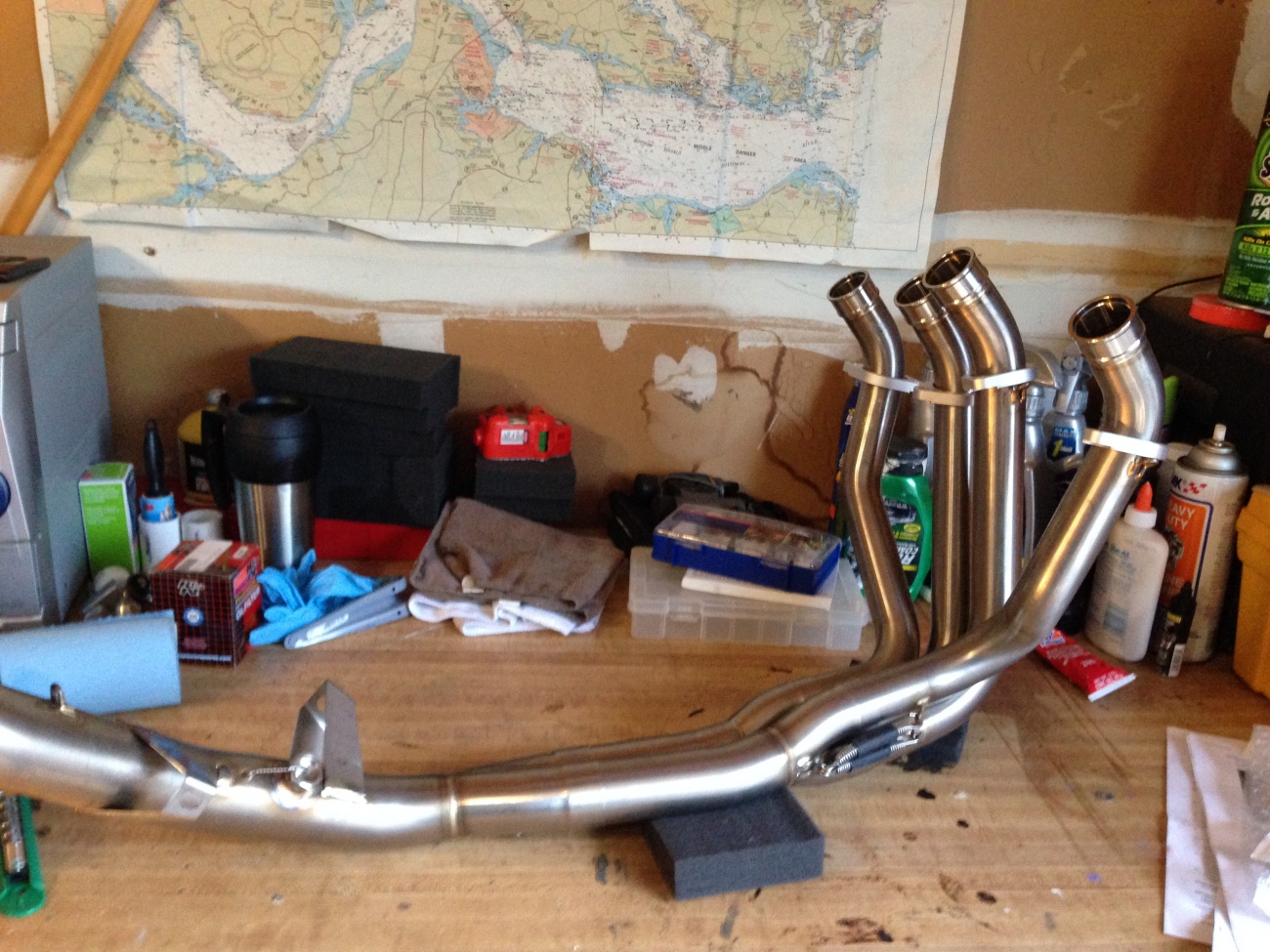 The new Akrapovic headers